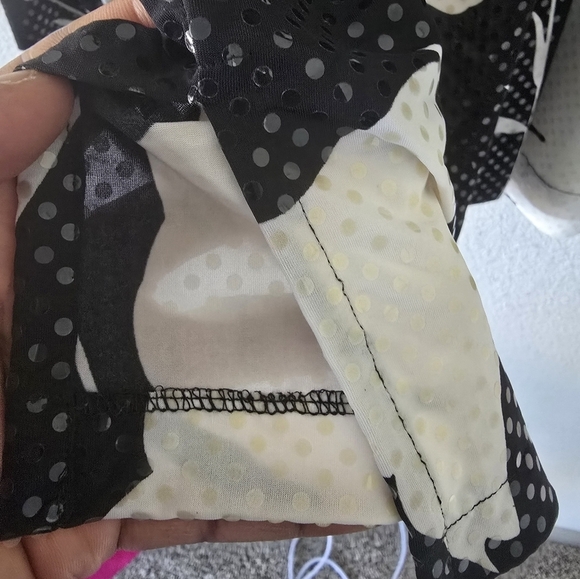 Drapers And Damon's Shimmery Button Up Shirt Women Sz L Floral Glitter Excellen - Picture 9 of 12